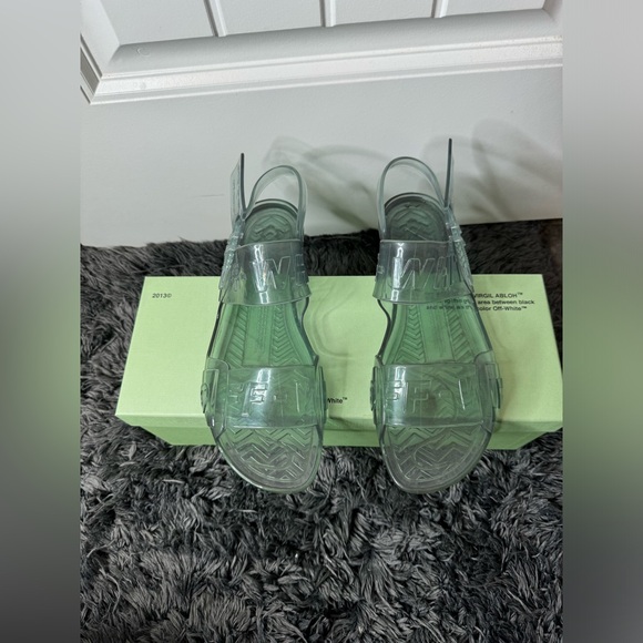 Off-White Shoes - Off-White Ziptie Jelly Sandals Size 38